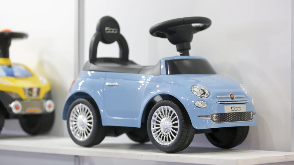 toy car in playworld village at paperworld middle east