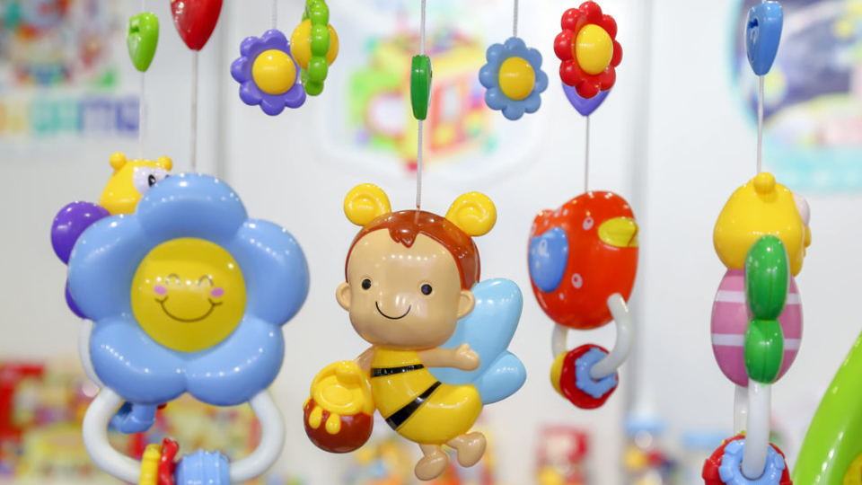 baby toys in playworld village at paperworld middle east