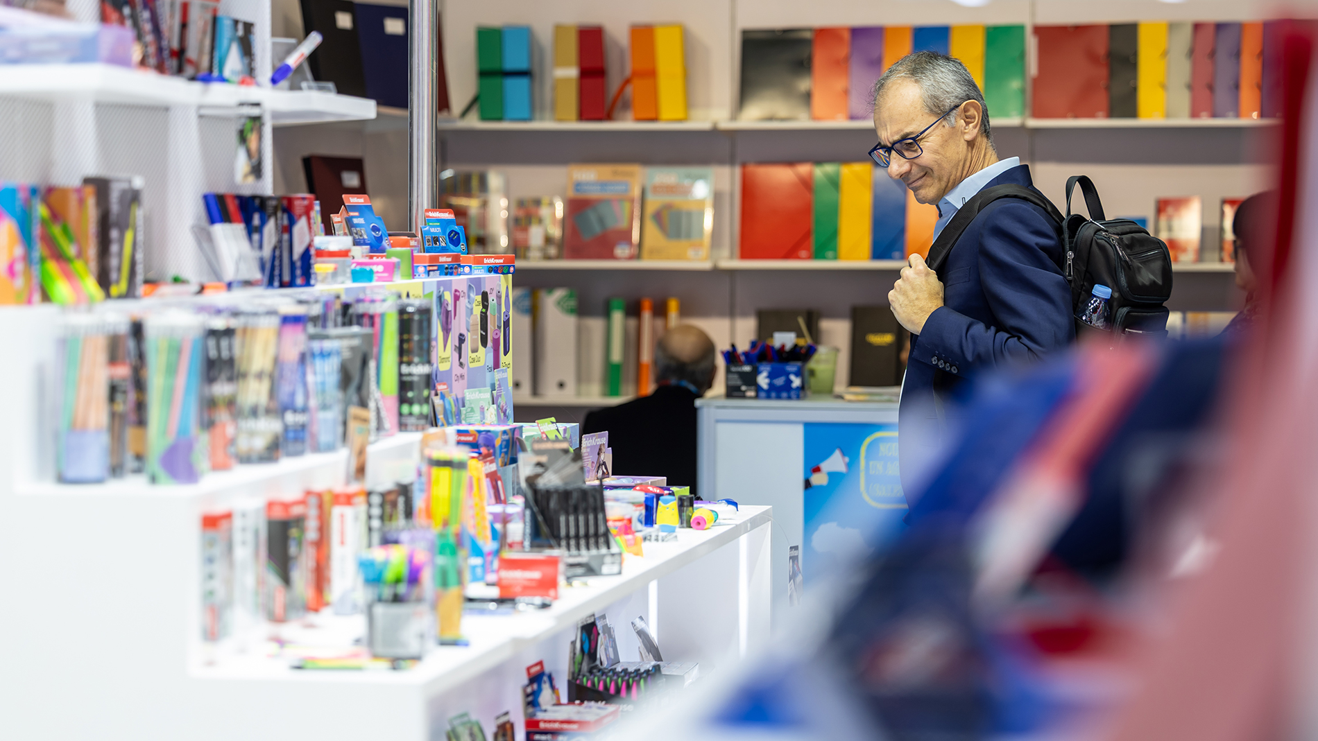 Paperworld Middle East - visitor browsing products