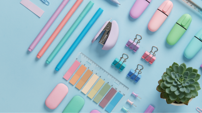 Stationery supplies at Paperworld Middle East